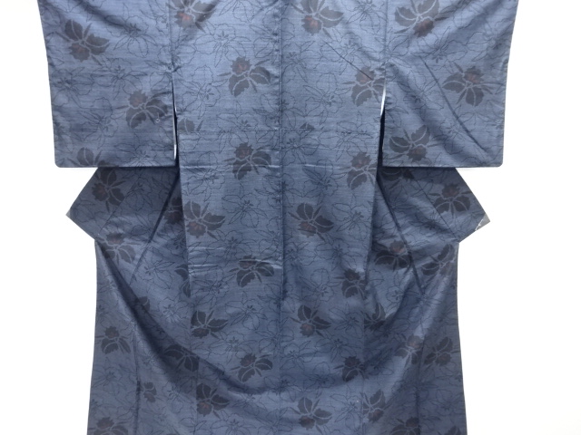 JAPANESE KIMONO / SILK / HAND WOVEN TSUMUGI / ORCHID